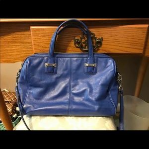Electric blue Coach purse